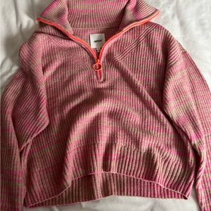 Pink AE quarter zip